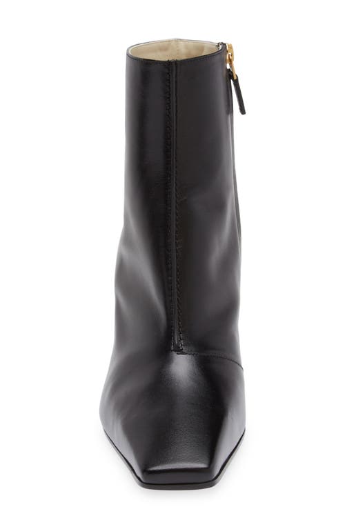 Bottega Veneta Lewis Slant Heel Bootie In 1000 Black