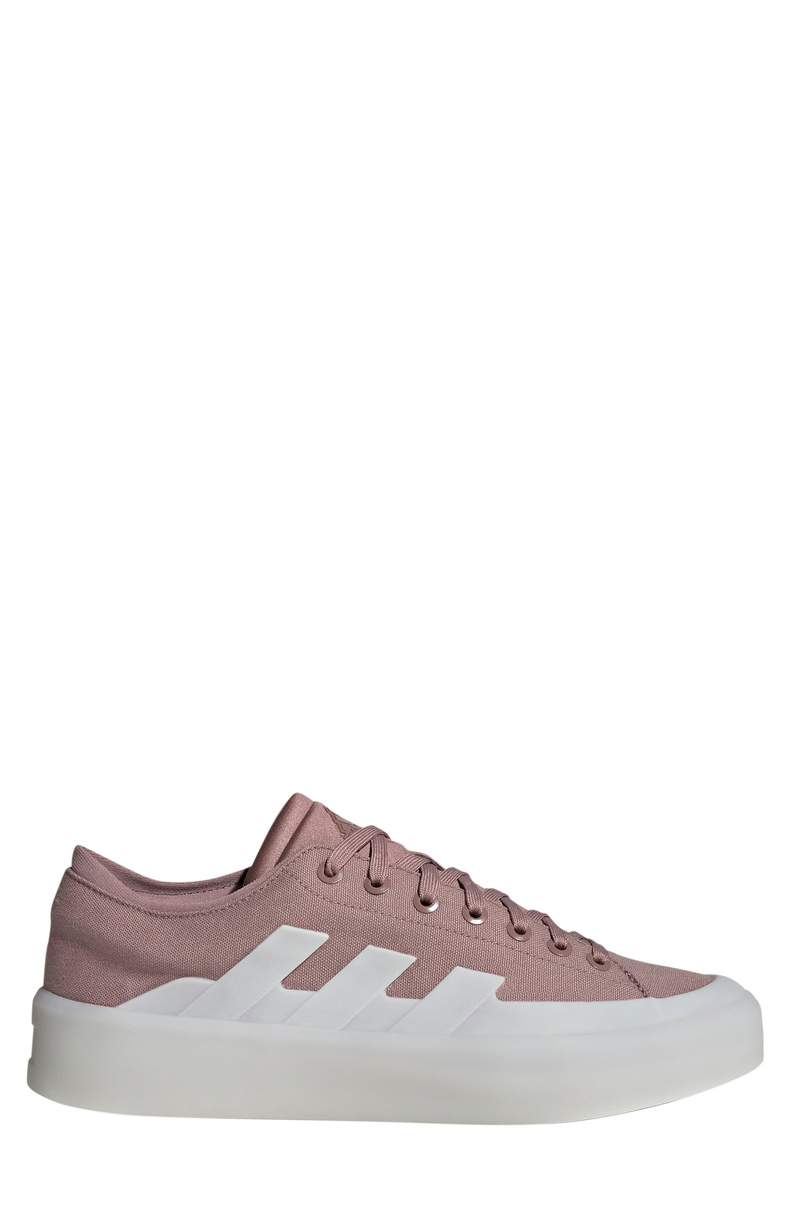 adidas Znsored Low Skateboard Sneaker in Oxide/White/Fuchsia | Smart Closet