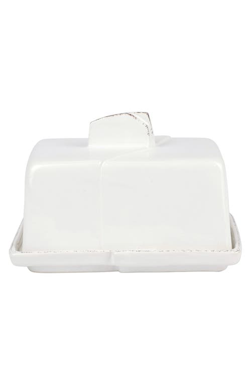 VIETRI Lastra Butter Dish in White at Nordstrom
