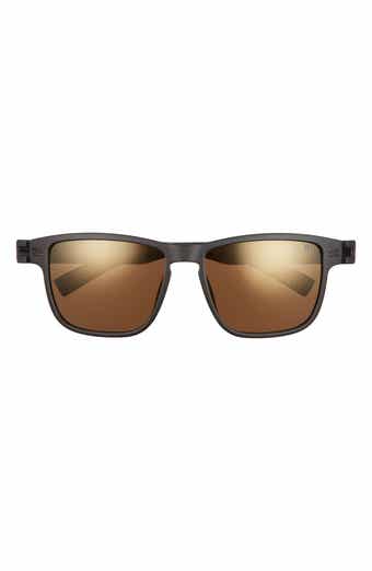 Hurley Halfway 56mm Polarized Browline Sunglasses