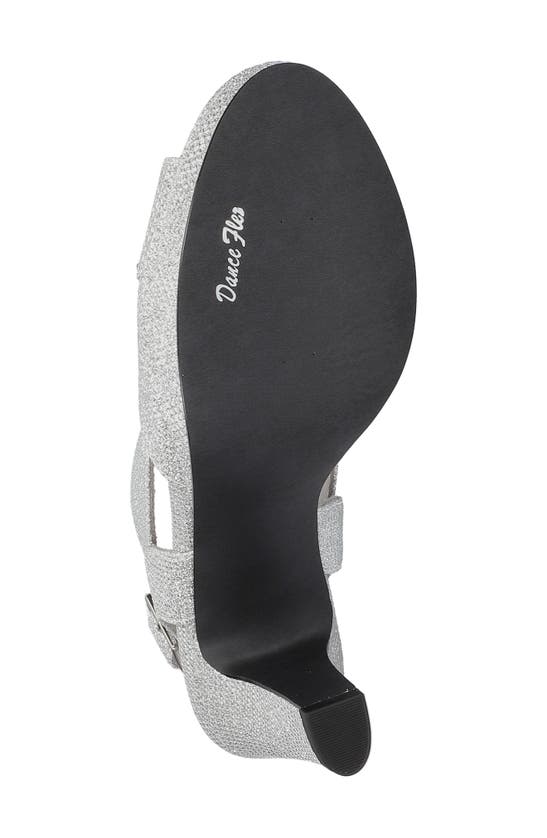 Shop Easy Street Christy Sandal In Silver Glitter