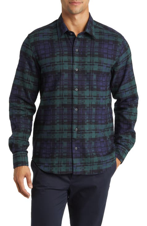 Farley Plaid Brushed Cotton Button-Up Shirt