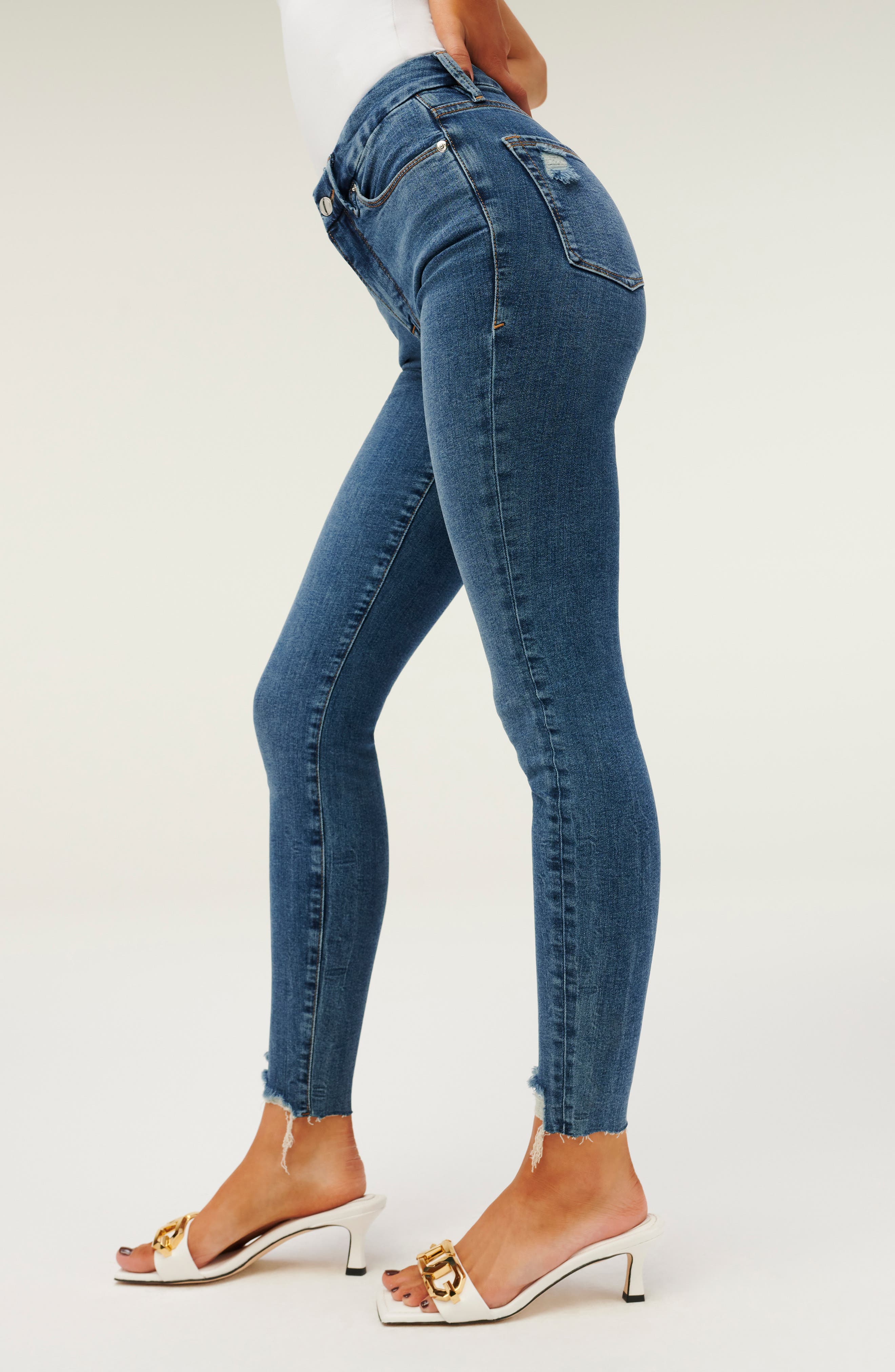 Chewed Hem Skinny Jeans | Nordstromrack