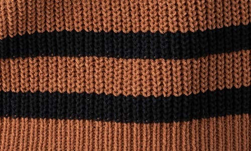 Shop Sanctuary Chilly Out Chenille Sweater In Rawhide/black Stripe