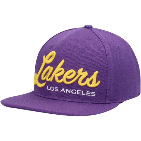 Throwback Los Angeles Lakers Sky Blue/White Fitted Cap - 7 1/8