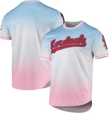 PRO STANDARD Men's Pro Standard Blue/Pink St. Louis Cardinals Ombre T-Shirt