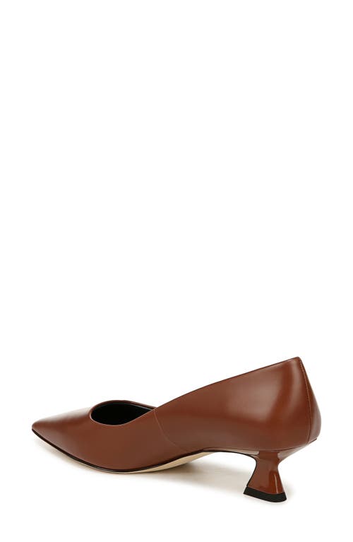 Shop Sarto By Franco Sarto Diva Pointed Toe Kitten Heel Pump In Brown