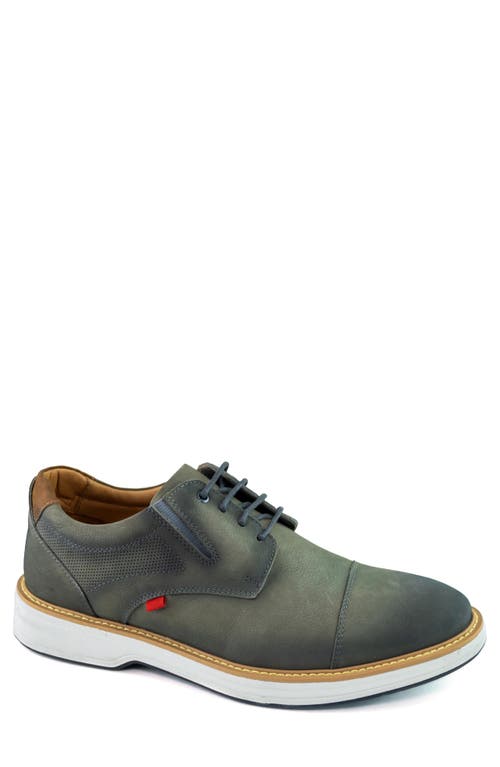 Ocean Parkway Cap Toe Derby in Grey Burnished