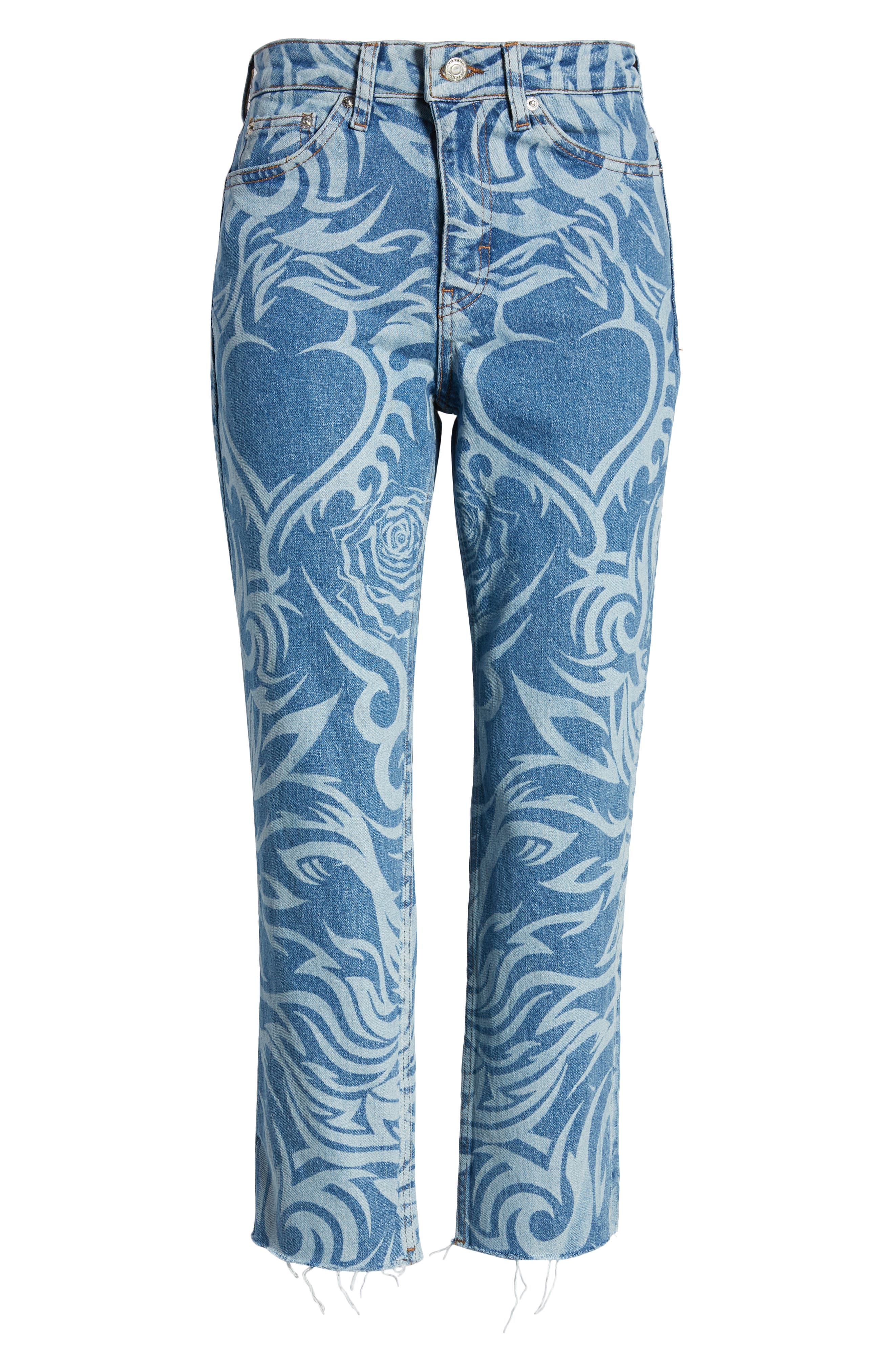 topshop chicago crop slim straight jeans