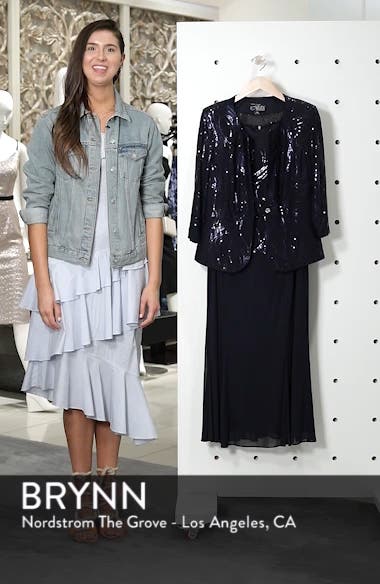 Alex Evenings Sequin Mock Two-Piece 