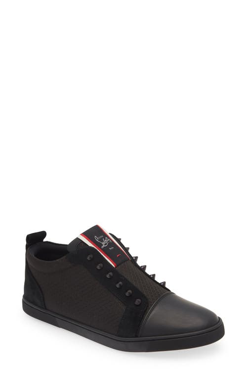 Christian Louboutin F. A.V Fique A Vontade Low Top Sneaker Bk01-Black at Nordstrom,