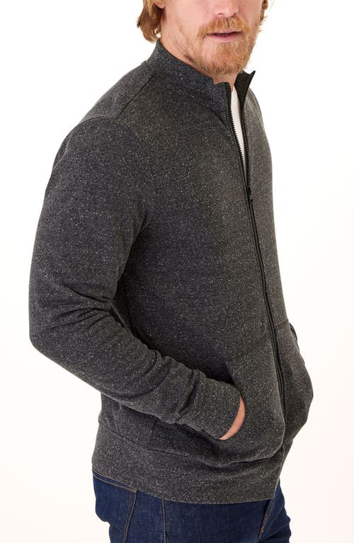 Shop Threads 4 Thought Brandon Knit Zip-up Jacket In Heather Black