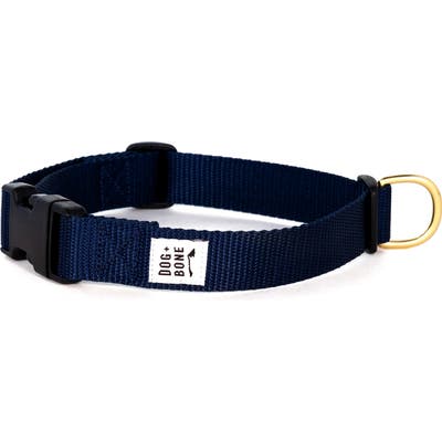 Dog + Bone Snap Collar, Blue