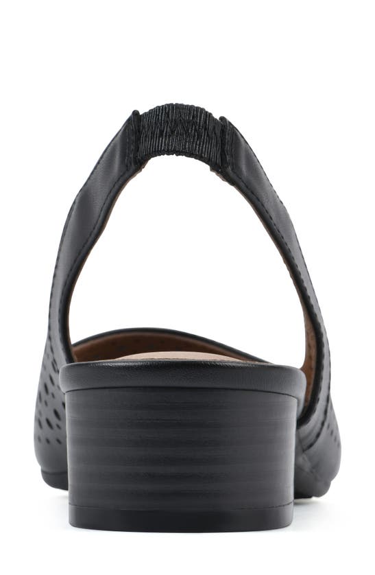 White Mountain Footwear Boronic Slingback Pump In Black/ Smooth