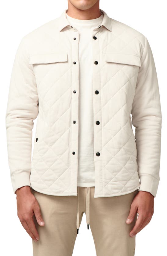 Good Man Brand Quilted Cotton Stadium Jacket In Silver ModeSens