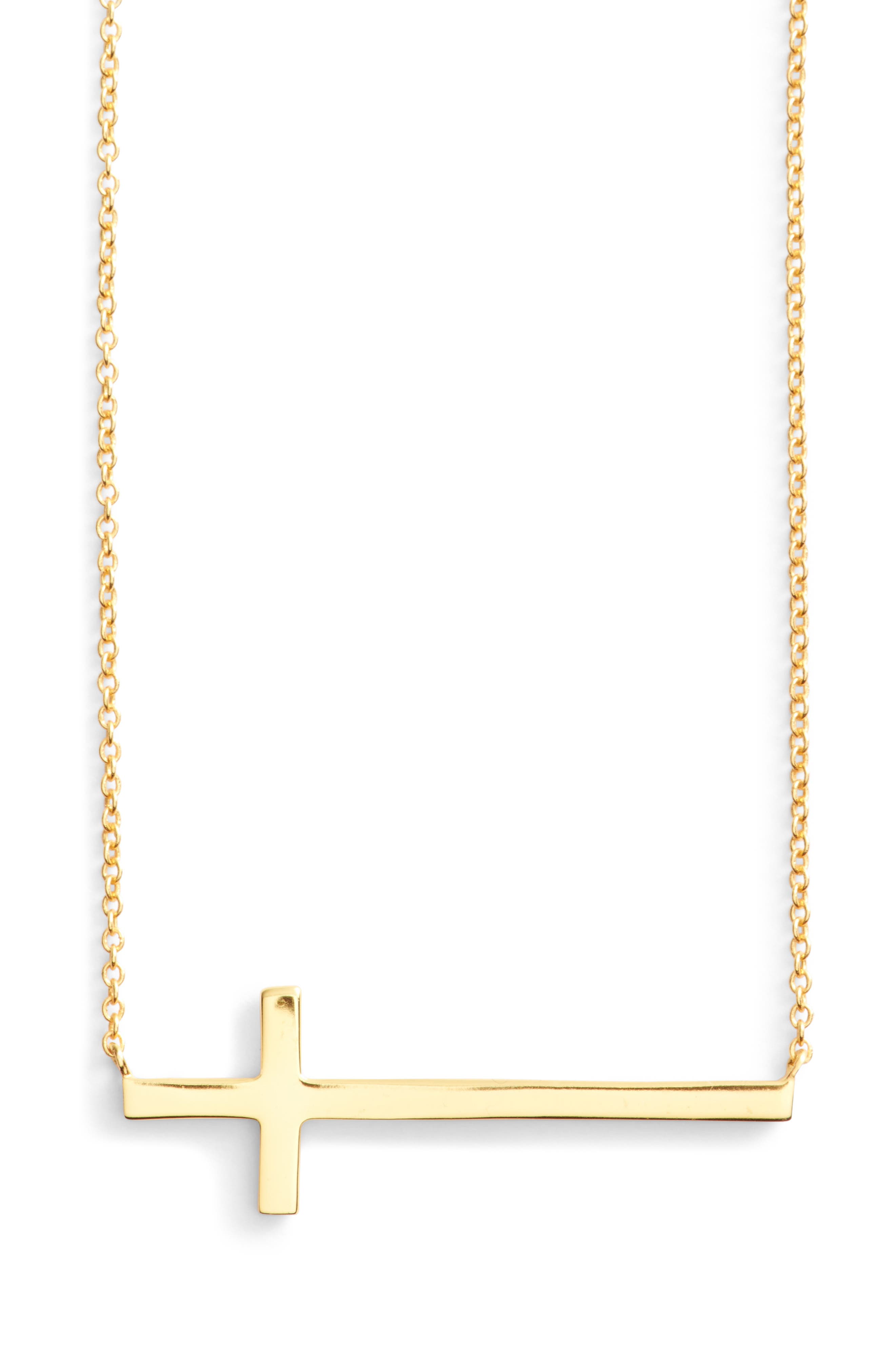 nordstrom side cross necklace