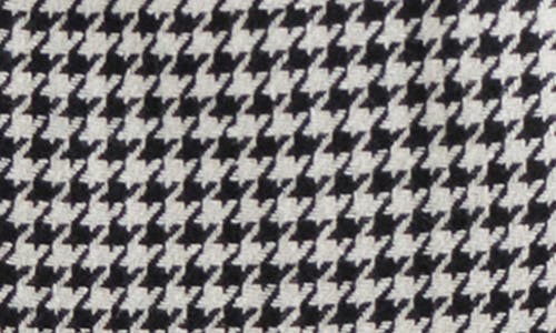 Shop Steve Madden Perri Houndstooth Minidress In Black/white