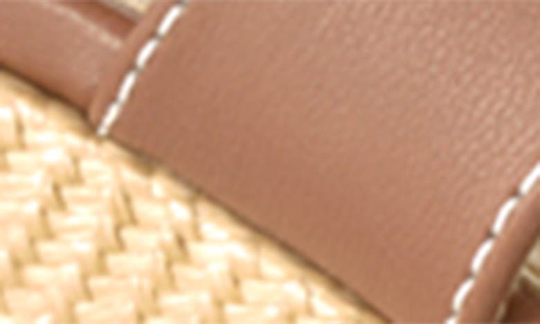 Shop Marion Parke Page Platform Wedge Slide Sandal In Luggage - Ecru Stitching