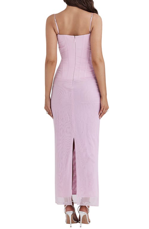 HOUSE OF CB HOUSE OF CB NALINI MESH CORSET GOWN 
