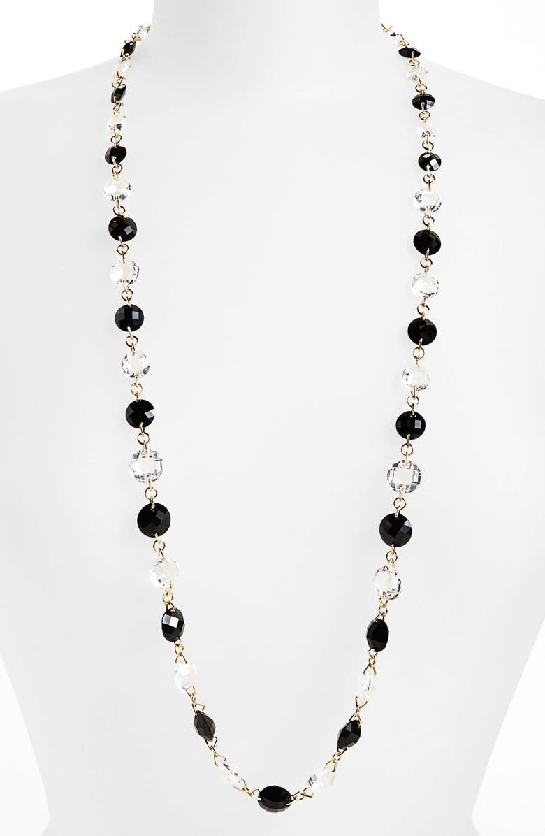 Anne Klein Long Stone Necklace | Nordstrom