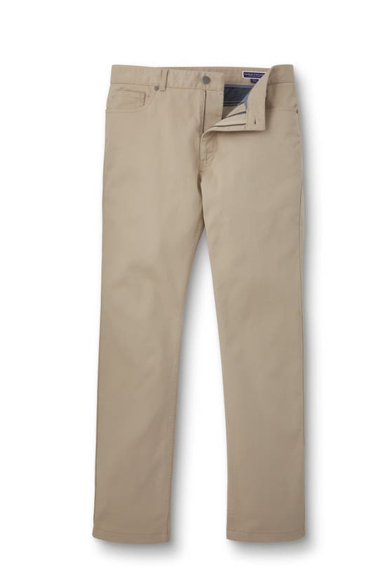 Shop Charles Tyrwhitt Twill Slim Fit 5 Pocket Jeans In Stone