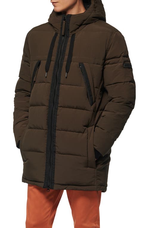 Marc New York Holden Water Resistant Down & Feather Fill Quilted Coat Olive at Nordstrom,