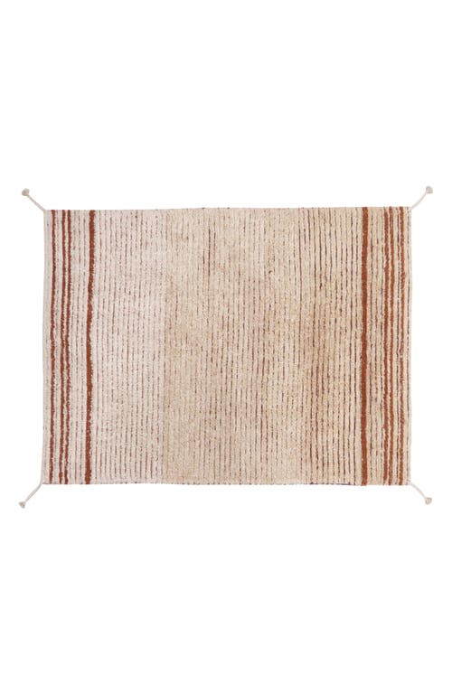 Lorena Canals Reversible Washable Recycled Cotton Blend Rug In Toffee/natural Light Honey