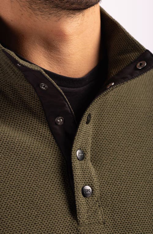 Cutter & Buck Hunts Point Fleece Snap Pullover In Poplar