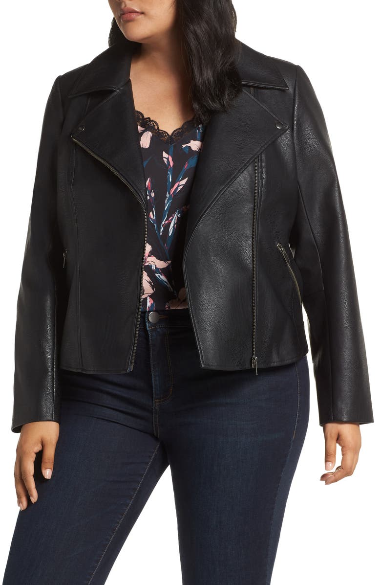 Halogen Faux Leather Moto Jacket Plus Size Nordstrom Halogen Sup Faux Leather Moto Jacket