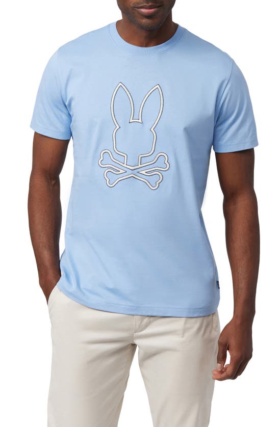 Shop Psycho Bunny Floyd Graphic T-shirt In Serenity