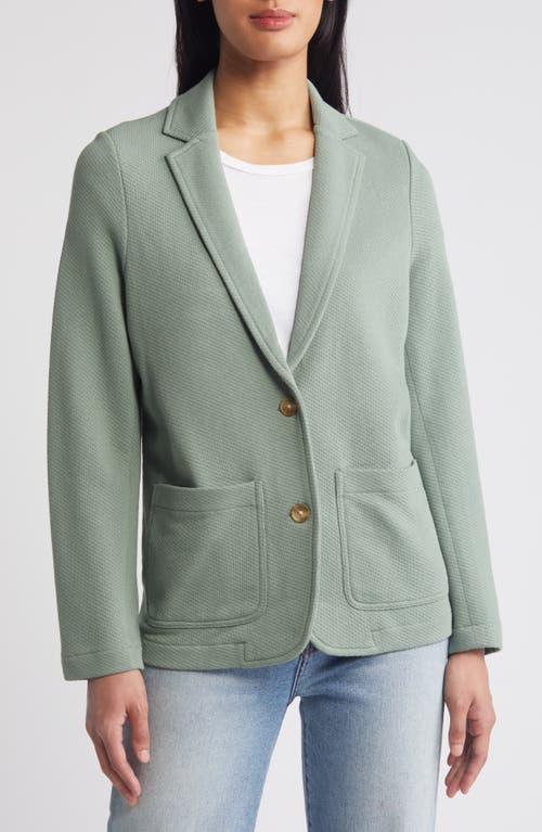 Shop Caslonr Caslon(r) Relaxed Knit Blazer In Green Dune