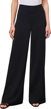 Wide-leg stretch crepe pant, Simons