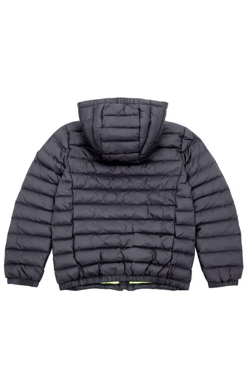 Rokka&rolla Kids' Ultra Light Quilt Packable Down Jacket In Charcoal
