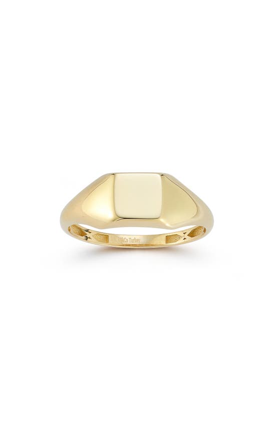 Ember Fine Jewelry Square Signet Ring In 14k Gold