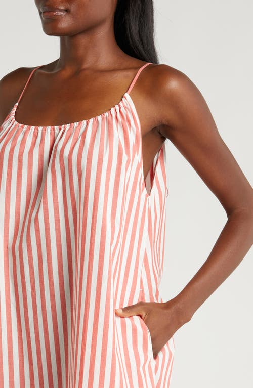 Shop Lunya Cotton Nightgown In Charmed Stripe