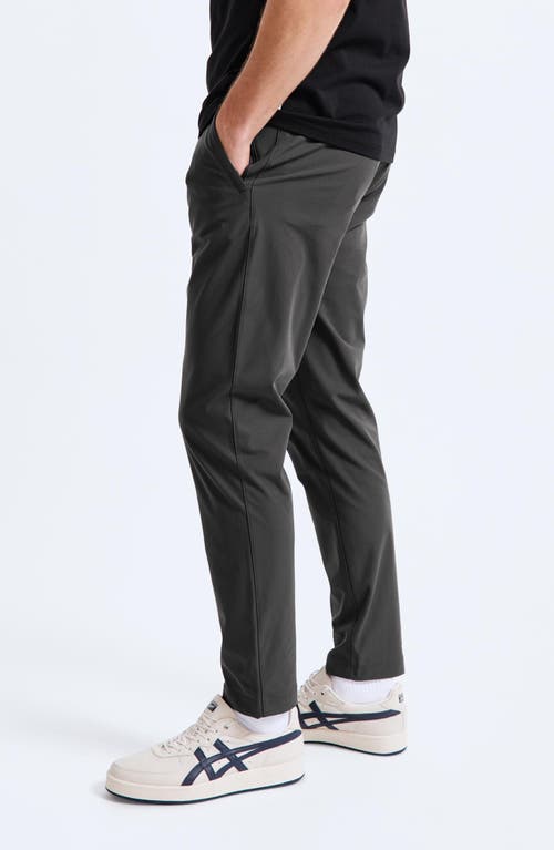 Reigning Champ Stretch Warp Knit Slim Coach's Pants In Carbon