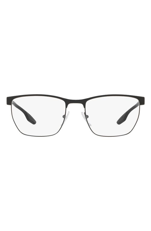 Prada 55mm Optical Glasses in Black Clear at Nordstrom