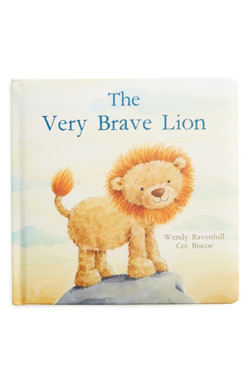 Jellycat 'The Very Brave Lion' Board Book in Yellow Multi at Nordstrom