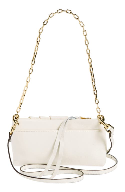 Shop Aimee Kestenberg Charismatic Leather Shoulder Bag In Vanilla Ice W/shiny