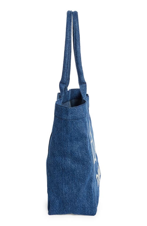 Isabel Marant Small Yenky Logo-embroidered Tote Bag In Blue