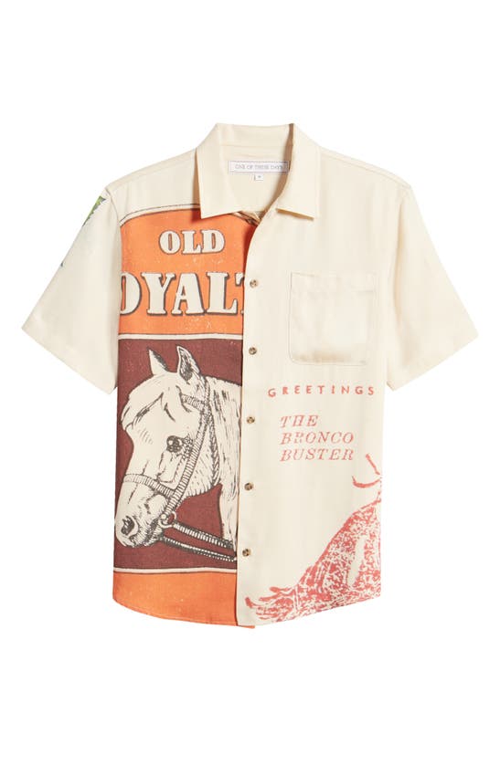 Shop One Of These Days Loyalty Camp Shirt In Ivory