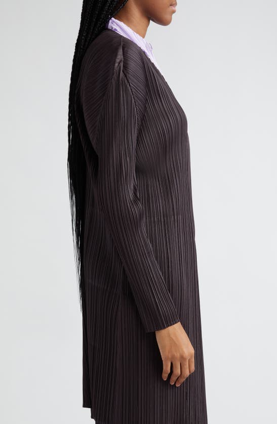 Shop Issey Miyake Monthly Colors April Cardigan In Black Pepper