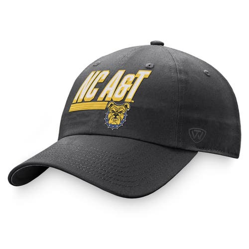Men's Top of the World Charcoal North Carolina A & T Aggies Slice Adjustable Hat