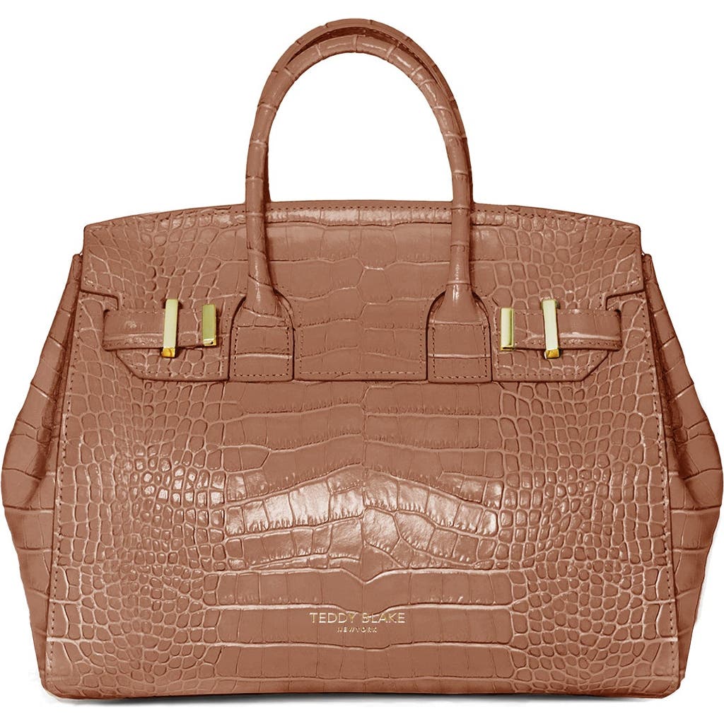 Teddy Blake Gigi Croco Gold 11" In Darkblush