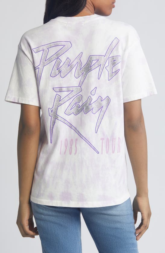 Shop Daydreamer Prince Live Cotton Graphic T-shirt In Lilac Spiral