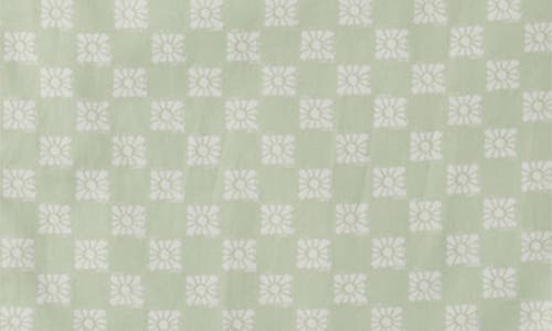 Billabong Sundays Mini Print Short Sleeve Cotton Button-up Shirt In Seafoam