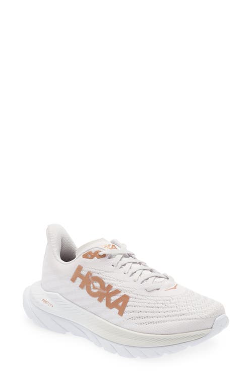 HOKA Mach 5 Running Shoe in White /Copper