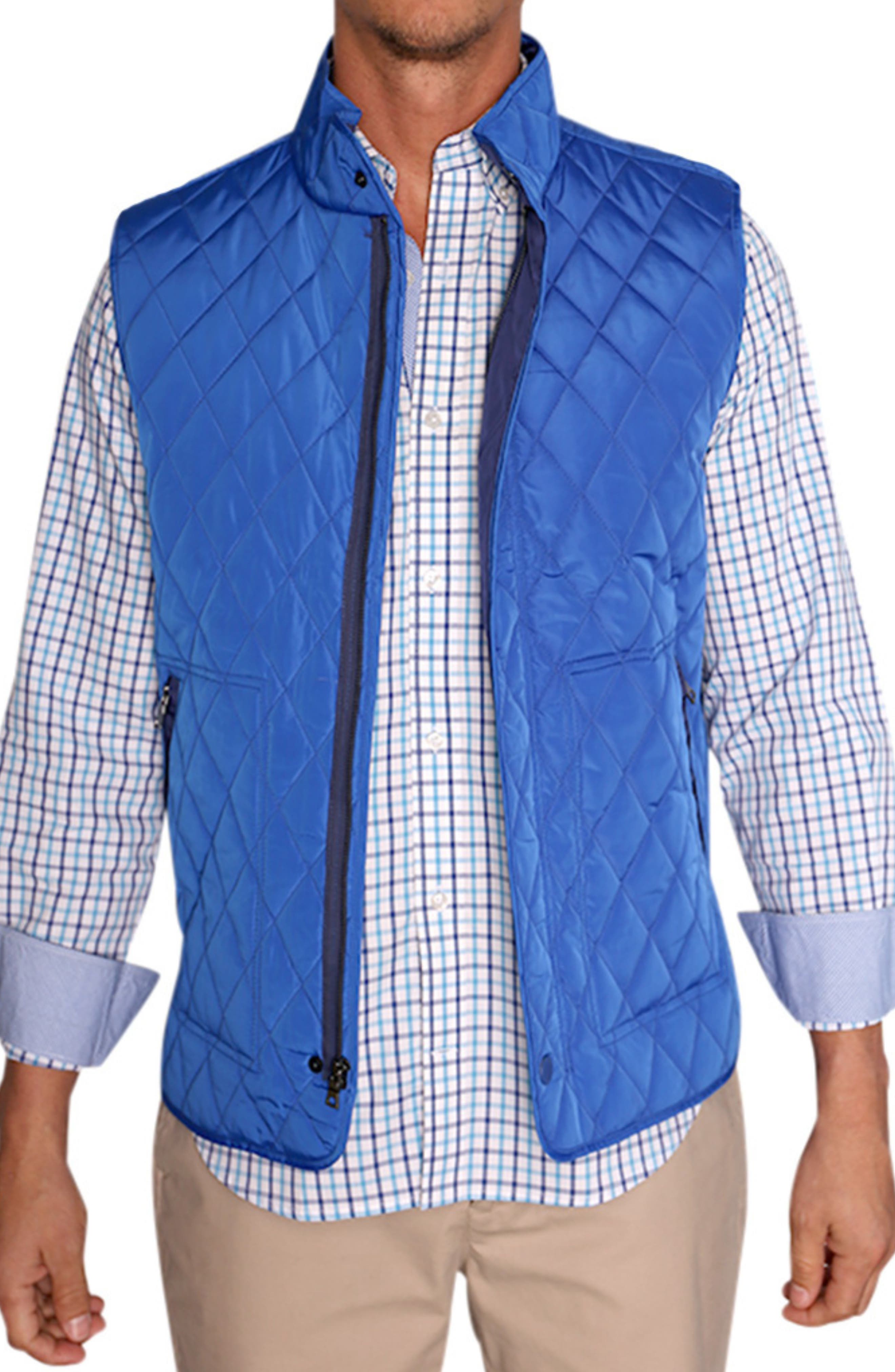 NEW Men Diamond Pattern Vests Fleece Preppy Fashion Sizes S-2XL 