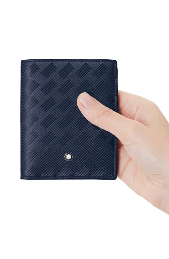 Shop Montblanc Extreme 3.0 Leather Wallet In Ink Blue