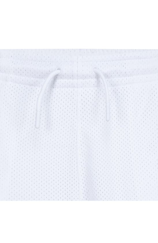 Shop Jordan Kids' Dri-fit Flight Mvp Mesh Basketball Shorts In White
